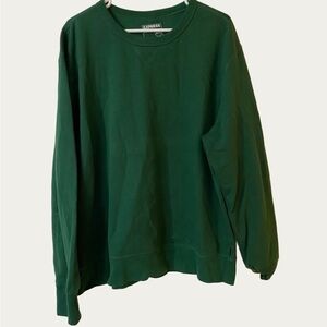 Express Men's Crewneck Sweatshirt - XXL Green